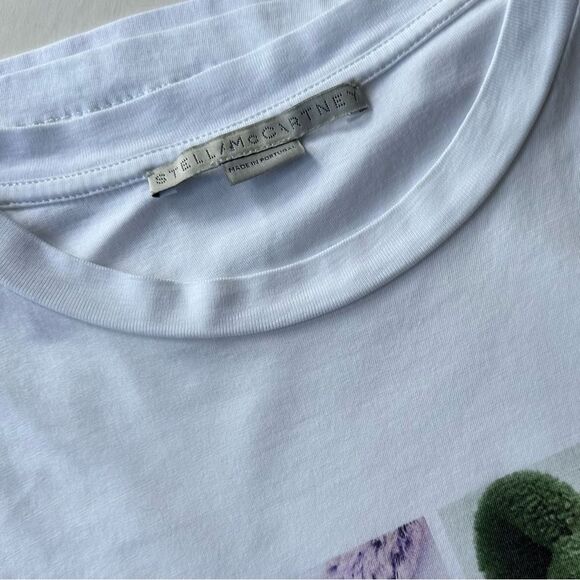 Stella McCartney 4-Square Stuffed Animal Crewneck Cotton T-Shirt Size 44 IT 8 US - Picture 6 of 16